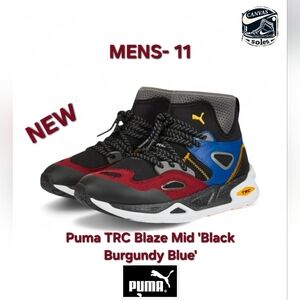 [M-11] Puma TRC Blaze Mid 'Black Burgundy Blue'